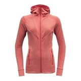 Devold Aksla woman jacket hood poppy